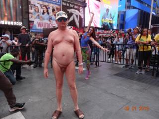 Naked concert in Times Square 2 of 4