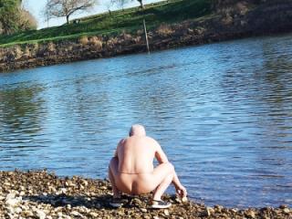 A little naked walk by the river 7 of 10