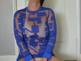 Trying on the blue outfit 14 of 17