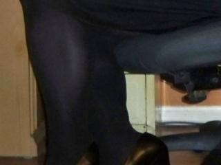 Black tights and heels 7 of 14