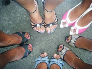 Beautiful mauritian babes' feet
