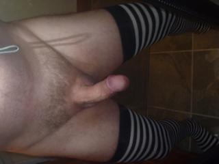 shaved with stockings 1 of 5