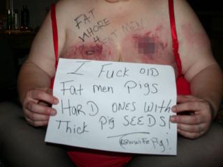 Am a real pig fat wife craving for fat old men to please hit me up 11 of 13