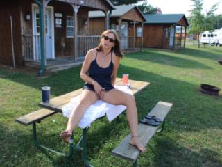 Candi Annie Loves the outdoors and naked camping at NCN North Campground 6 of 19
