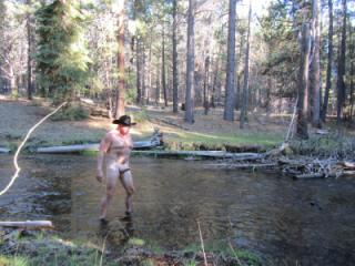 Naked hike by the river. 2 of 5