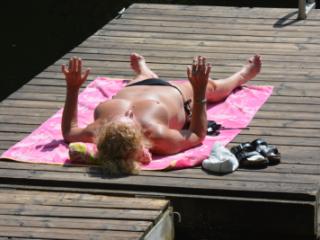 Black Bikini on Black River 17 of 20