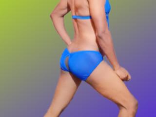 Blue lingerie outfit 2 of 6