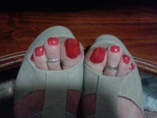 My red toenails 2 of 5