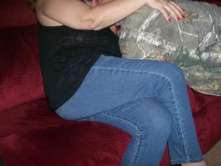 A horny friend of my hubby. He loves my tits 10 of 18