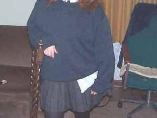 Alyx Dressed As A Schoolgirl!