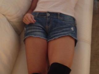 Rest of white tee shirt and jean shorts  ohh and boots 3 of 16