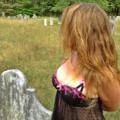 Girlfriend Photo Shoot Cemetery