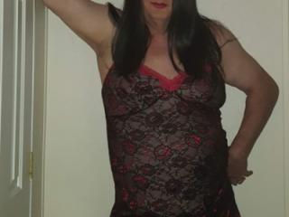 RED AND BLACK NEGLIGEE 5 of 20