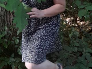 Eve flashing in the woods ! 2 of 13