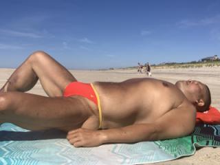 Sunbathing at the Beach at Cherry Grove 9 of 15