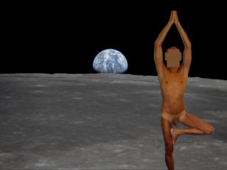 Photoshop series:   Naked yoga 1 of 8