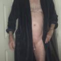Just out of the shower
