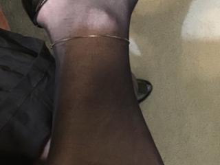 Dress, pantyhose and heels 14 of 15