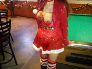 Spreading a little Christmas Cheer tonight in a local bar 2 of 6