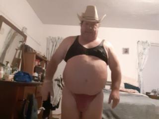 Cowboy hat and bra and thong 5 of 20
