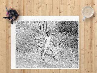 Black and white art