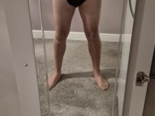 Trying on the wife's underwear 1 of 11