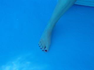 feet in the pool and after 1 of 9