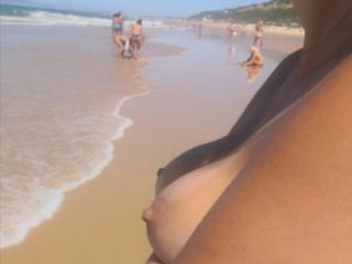 Nudist wife at the beach 8 of 20