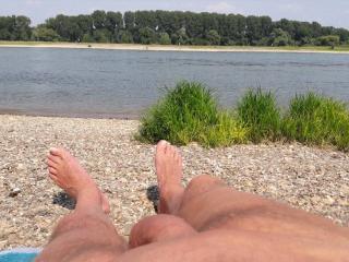 Naked in the village and by the river