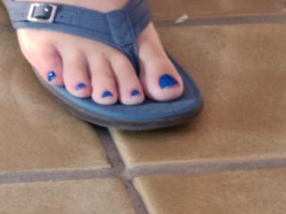 Blue toes pedi 6 of 7