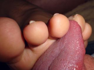My cucky licked my toes. 7 of 14