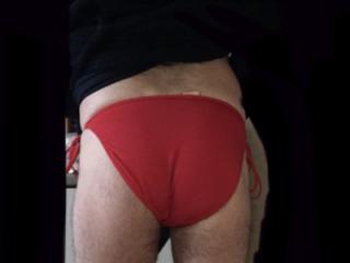 Red bikini bottoms 2 of 8