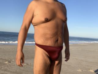 Burgundy Bikini in Fire Island. Would you like to put your hands on me? 6 of 20