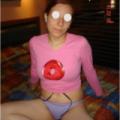 My wife Patricia is posing for me