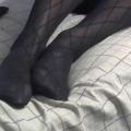 legs in black nylons