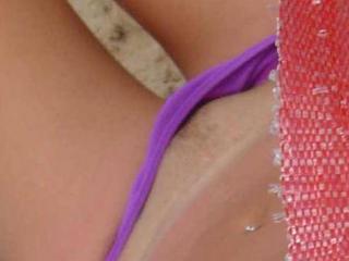 natural girl bikini slips on morcambe beach uk 6 of 6