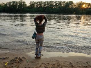 In AKIRA pants near Moscow-river in evening 10 of 20