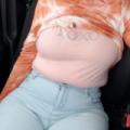 Random pics of her in the car