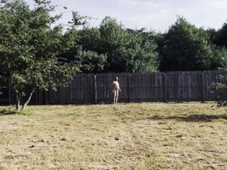 nude man walks in france