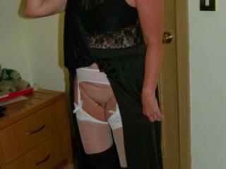 white stockings under black dress 6 of 11