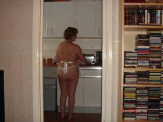 Deborah strips while cooking 8 of 20