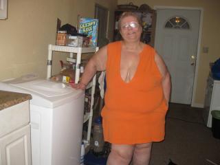 Sexy pics of me in orange dress 1 of 18