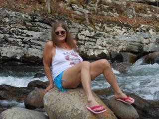 Posing by the Pigeon River... Part 1 5 of 11