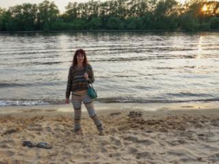 In AKIRA pants near Moscow-river in evening 17 of 20