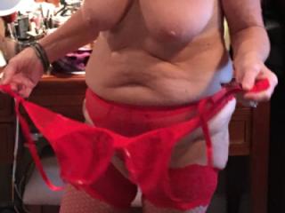 Another Red Hot Bra and Panty Set 19 of 20