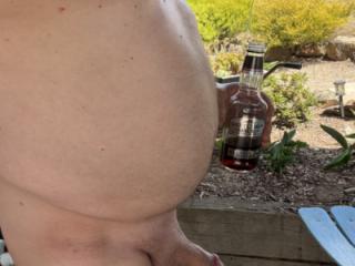 Enjoying a drink 1 of 7