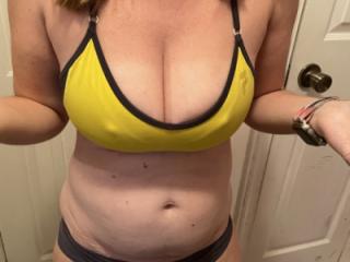 Yellow bra