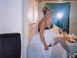 Ever wonder whats under a brides dress? 4 of 5
