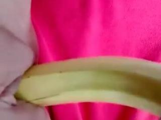 Wet and horney banana