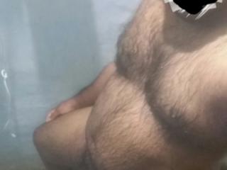 Small black hairy cock bath 1 of 4